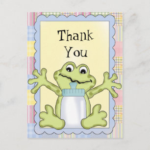 Bedankt Baby Frog Briefkaart