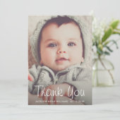 Bedankt Baby shower Aangepaste foto (Staand voorkant)