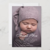 Bedankt Baby shower Aangepaste foto (Voorkant)