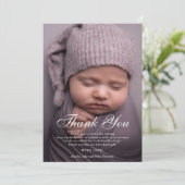 Bedankt Baby shower Aangepaste foto (Staand voorkant)