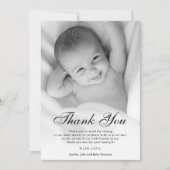 Bedankt Baby shower Aangepaste foto (Voorkant)