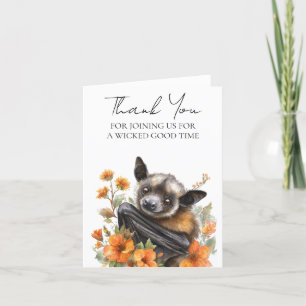 Bedankt Baby shower Bat Halloween