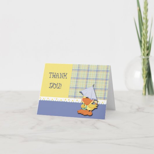 Bedankt Baby shower Duck (Voorkant)
