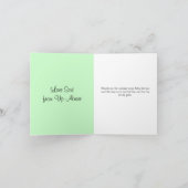 Bedankt Baby shower Elegant Pink Rattle (Binnen)