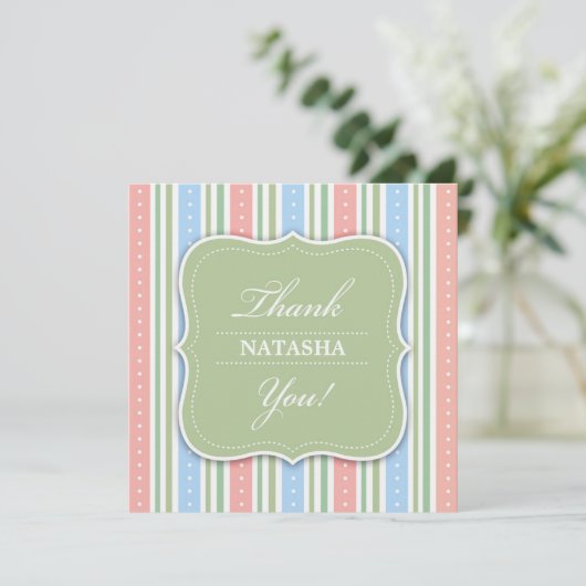Bedankt Baby shower Flat Kaart (Staand voorkant)