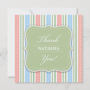Bedankt Baby shower Flat Kaart
