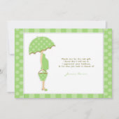 Bedankt Baby shower Flat Kaart (Achterkant)