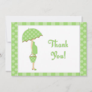 Bedankt Baby shower Flat Kaart