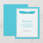 Bedankt Baby shower Flat Kaart (Voorkant / Achterkant)