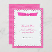 Bedankt Baby shower Flat Kaart (Voorkant / Achterkant)