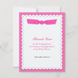 Bedankt Baby shower Flat Kaart