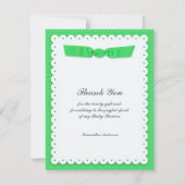 Bedankt Baby shower Flat Kaart (Voorkant)