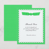 Bedankt Baby shower Flat Kaart (Voorkant / Achterkant)