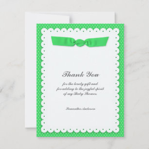 Bedankt Baby shower Flat Kaart