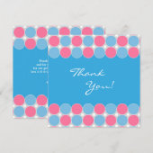 Bedankt Baby shower Flat Kaart (Voorkant / Achterkant)
