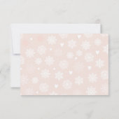 Bedankt Baby shower koud buiten sneeuwneutraal (Achterkant)