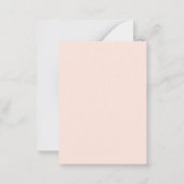 Bedankt baby shower Rainbow Pink paarse script Notitiekaartje (Achterkant)