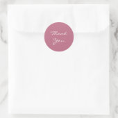 Bedankt Baby shower Roze Sticker (Tas)