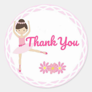 Bedankt Ballerina Stickers