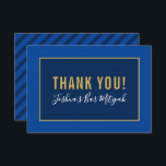 BEDANKT BAR MITZVAH minimalistisch goud marine bla<br><div class="desc">door kat massard >> https://linktr.ee/simplysweetpaperie <<<<< Een eenvoudige, stijlvolle manier om u te bedanken voor uw bezoek aan uw gast. Opstelling als sjabloon is het eenvoudig voor u om uw eigen details toe te voegen, of de aanpassingsknoop te raken en u kunt tekst, doopvonten, grootte enz. TIP toevoegen of veranderen:...</div>