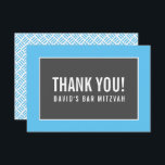 BEDANKT BAR MITZVAH minimalistisch rooster blauw g<br><div class="desc">door kat massard >> https://linktr.ee/simplysweetpaperie <<<<< Een eenvoudige, stijlvolle manier om u te bedanken voor uw bezoek aan uw gast. Opstelling als sjabloon is het eenvoudig voor u om uw eigen details toe te voegen, of de aanpassingsknoop te raken en u kunt tekst, doopvonten, grootte enz. TIP toevoegen of veranderen:...</div>