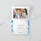 BEDANKT bar mitzvah modern donkerblauw geschilderd (Binnen)