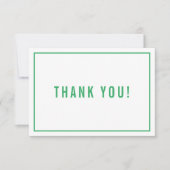 BEDANKT BAR MITZVAH modern eenvoudig groen grijs (Voorkant)