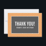 BEDANKT BAR MITZVAH modern geometrisch grijs sinaa<br><div class="desc">door kat massard >> https://linktr.ee/simplysweetpaperie <<<<< Een eenvoudige, stijlvolle manier om u te bedanken voor uw bezoek aan uw gast. Opstelling als sjabloon is het eenvoudig voor u om uw eigen details toe te voegen, of de aanpassingsknoop te raken en u kunt tekst, doopvonten, grootte enz. TIP toevoegen of veranderen:...</div>