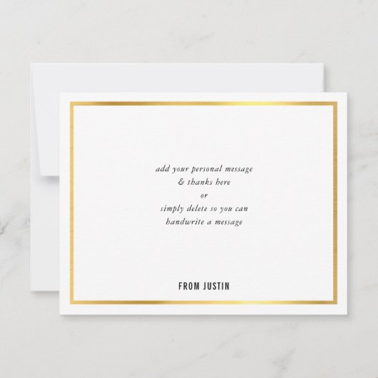 BEDANKT BAR MITZVAH modern grijs krijtbord goud (Achterkant)