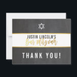 BEDANKT BAR MITZVAH modern grijs krijtbord goud<br><div class="desc">door kat massard >> kat@simplysweetPAPERIE.com <<<<< een eenvoudige, stijlvolle manier om te zeggen bedankt aan uw gast voor het bijwonen van uw EVENT Setup als sjabloon is het eenvoudig voor u om uw eigen details toe te voegen, of de aanpassingsknoop te drukken en u kunt tekst, doopvonten, grootte enz. toevoegen...</div>