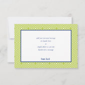 BEDANKT BAR MITZVAH moderne eenvoudige marineblauw (Achterkant)