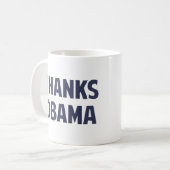 Bedankt Barack Obama Koffiemok (Voorkant links)