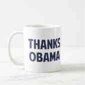 Bedankt Barack Obama Koffiemok (Links)