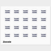 Bedankt Barack Obama Ronde Sticker (Vel)