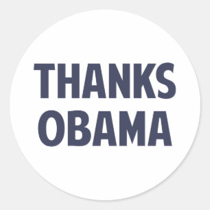 Bedankt Barack Obama Ronde Sticker