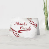 Bedankt Baseball Coach Large Grunge Baseball (Voorkant)
