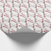 Bedankt Baseball Coach Large Grunge Baseball Cadeaupapier (Hoek)