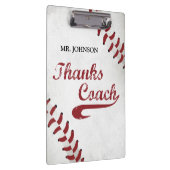 Bedankt Baseball Coach Large Grunge Baseball Klembord (Rechts)