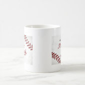 Bedankt Baseball Coach Large Grunge Baseball Koffiemok (Center)