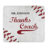 Bedankt Baseball Coach Large Grunge Baseball Snijplank (Voorkant)