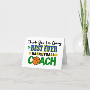 Bedankt basketbalcoach