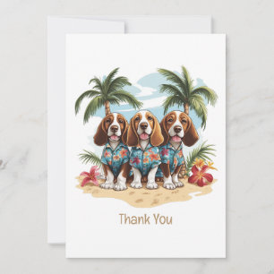 Bedankt Basset Hound Dogs Hawaiian Shirten