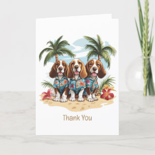Bedankt Basset Hound Dogs Hawaiian Shirten
