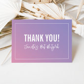 BEDANKT BAT MITZVAH moderne paarse roze gradiënt