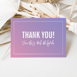 BEDANKT BAT MITZVAH moderne paarse roze gradiënt