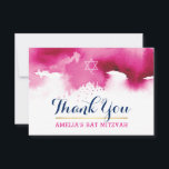BEDANKT BAT MITZVAH stijlvolle sterroze waterverf<br><div class="desc">door kat massard >> kat@simplysweetPAPERIE.com <<<<< Een eenvoudige, stijlvolle manier om te zeggen dank u aan uw gast voor het bijwonen van de BBT MITZVAH Setup van uw kind als sjabloon is het eenvoudig voor u om uw eigen details toe te voegen, of de aanpassingsknoop te drukken en u kunt...</div>
