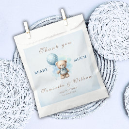 Bedankt Beary Much Waterverf Teddy Bear Bedankzakje