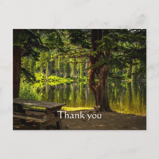 Bedankt Beauful Morning Light Sunrise Scripting Briefkaart (Voorkant)