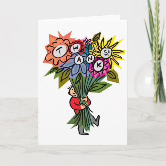 bedankt! bedankkaart (Voorkant)