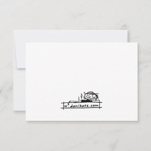 bedankt. bedankkaart (Achterkant)